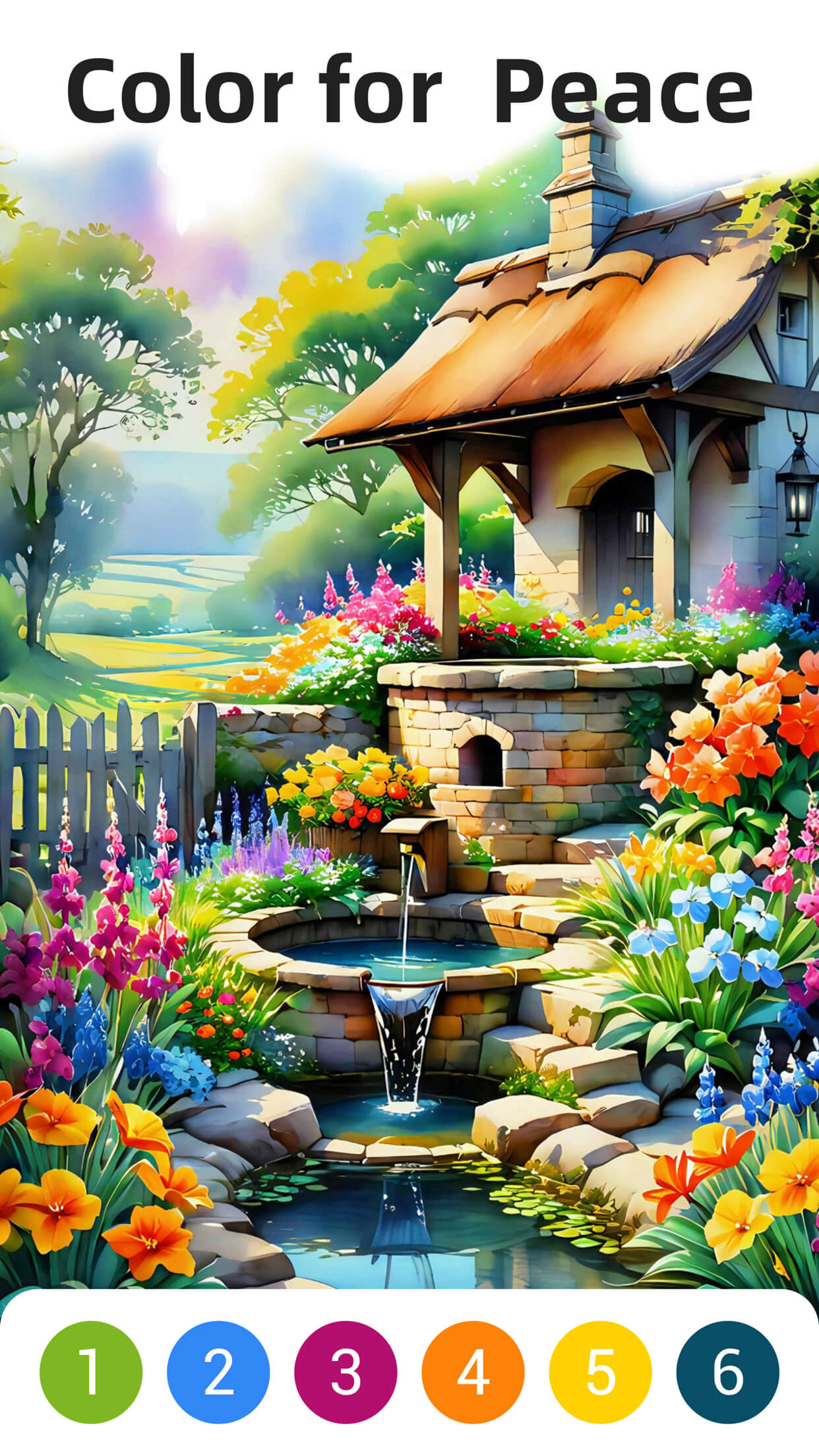 Super Color relaxing coloring screenshot